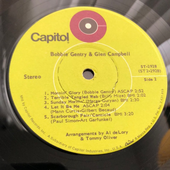 Bobbie Gentry And Glen Campbell Vinyl Lp - Picture 5 of 9